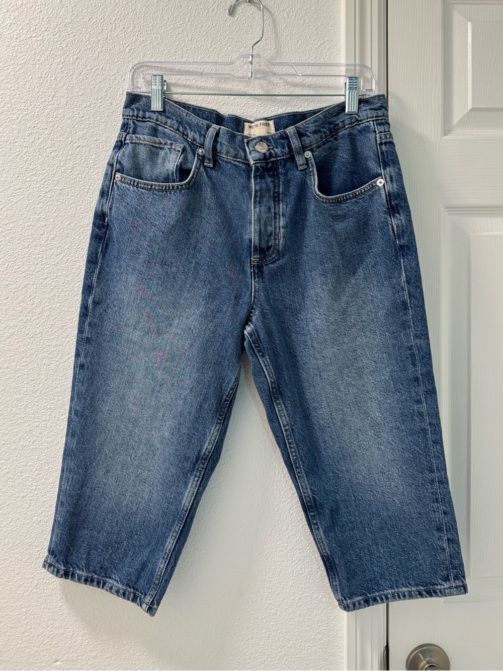 Freepeople we the free jort dark denim wash size 29